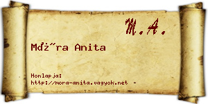 Móra Anita névjegykártya